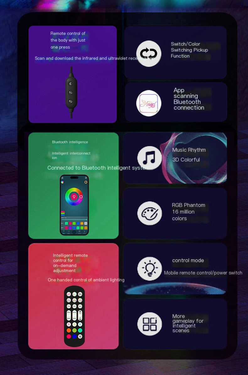 Smart LED Light Bars 120CM with App Control (One Unit)