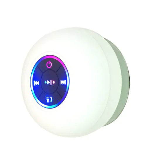 BTS07 Waterproof Bluetooth Speaker with Large Suction Cup and LED Light