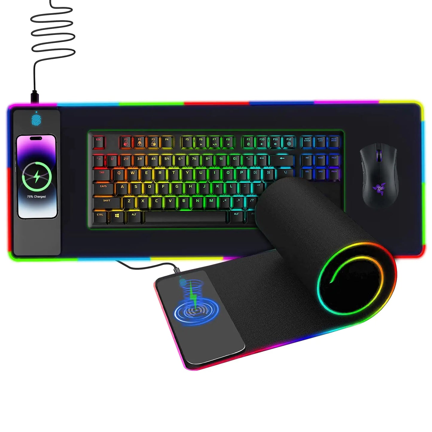 Wireless Charging RGB Mouse Pad